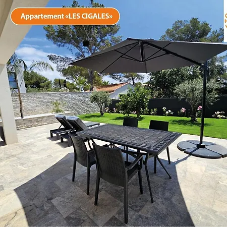 Etoile Du Berger Saint Aygulf 3 Villas Et 4 Appartements Jardin Individuel Et Piscine Chauffee En Saison - La Mer Et Les Plages 450 M Buitenkant foto